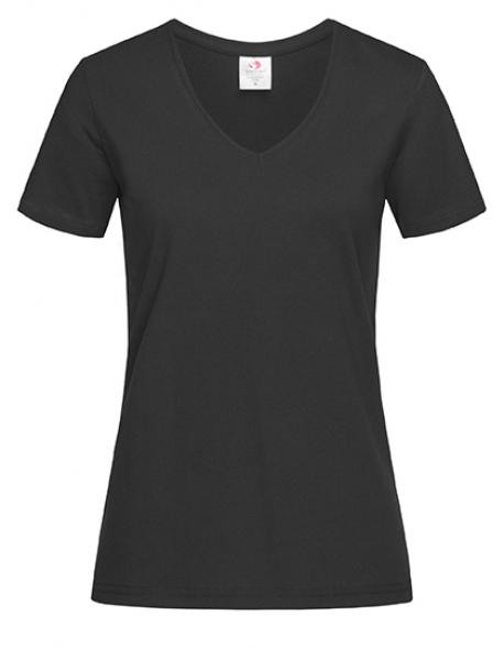 Classic V-Neck Damen T-Shirt