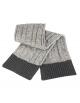 Shades of Grey Knitted Scarf / Damen Winter Schal