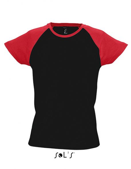 Women´s Raglan Colour Milky Damen T-Shirt