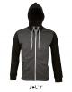 Hooded Zipped Jacket Silver / Herren Kapu mit Reißverschluss