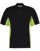 Herren Track Polo Shirt mit Kontrastfarben / Oeko-Tex