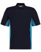 Herren Track Polo Shirt mit Kontrastfarben / Oeko-Tex