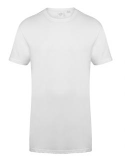 Herren Longline T-Shirt With Dipped Hem / Single-Jersey