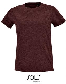 Damen Round Neck Fitted T-Shirt Imperial