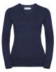 Ladies´ V-Neck Knitted Pullover