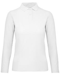 Damen Long Sleeve Polo ID.001 / 100 % Baumwollpiqué