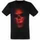 "Rotten Zombie Skull / Totenkopf" Metal T-Shirt in rot