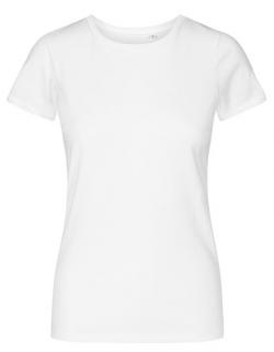 Damen  Roundneck T-Shirt, Gekämmte Baumwolle