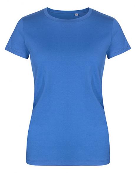 Damen  Roundneck T-Shirt, Gekämmte Baumwolle