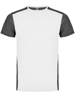 Herren Zolder T-Shirt, Kombination von zwei Polyestergeweben