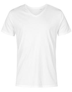 Herren V-Neck T-Shirt, Gekämmte Baumwolle