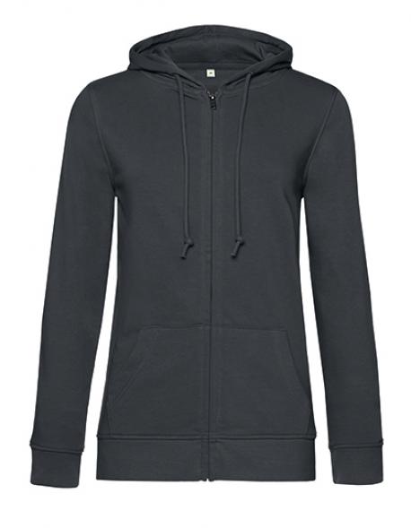 Organic Zipped Hood Jacket /Women, gekämmte Bio-Baumwolle