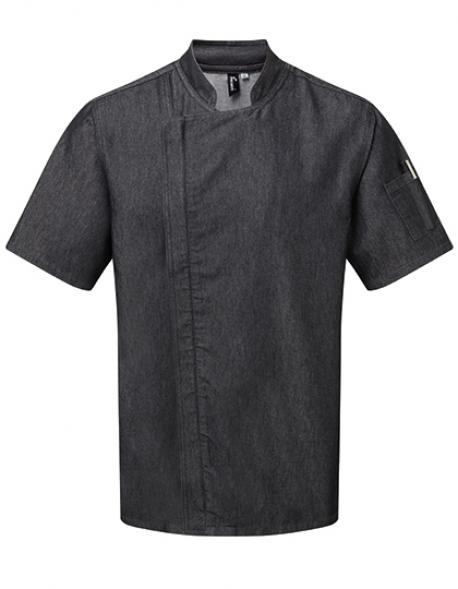 Kochjacke Chefs Zip-Close Short Sleeve Jacket