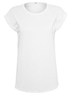 Damen Shirt, Organic Extended Shoulder Tee, 100% Bio-Baumw.