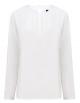 Ladies Pleat Front Long Sleeved Blouse