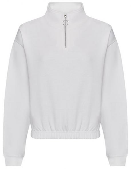 Women´s Cropped 1/4 Zip Damen Sweatshirt
