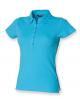 Damen Short Sleeve Stretch Poloshirt - WRAP