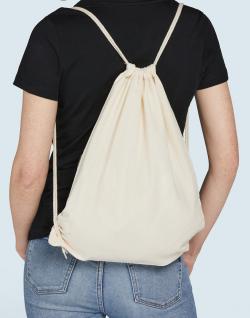 Organic Cotton Drawstring Backpack 38 x 48 cm