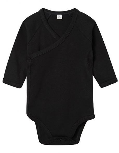 Baby Long Sleeve Kimono Bodysuit - Bio-Baumwolle