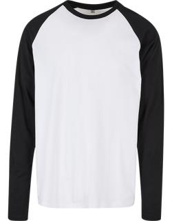 Men´s Contrast Raglan Longsleeve T-Shirt XS bis 5XL