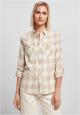 Ladies Turnup Checked Flanell Shirt XS bis 5XL