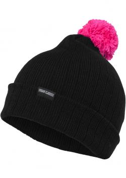 Neon Contrast Bobble Beanie One Size