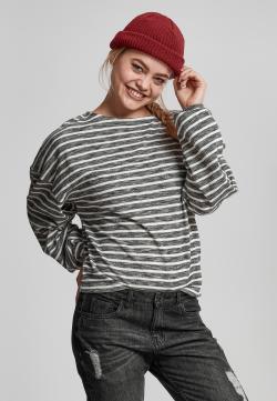 Ladies Oversize Stripe Pullover gestreifter Pulli