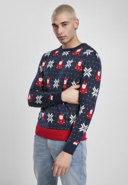 Nicolaus And Snowflakes Sweater Weihnachtspuli Herren