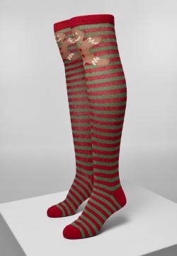 Christmas Overknees Socks Kniestrümpfe