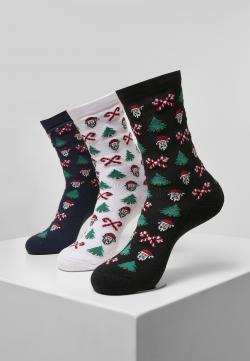 Grumpy Santa Christmas Socks 3-Pack Socken