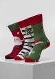 Stripe Santa Christmas Socks 3-Pack Socken