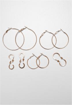 Basic Hoop Earrings 6-Pack Ohrringe