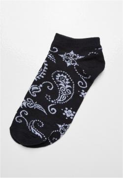 Bandana Pattern No Show Socks 5-Pack Socken
