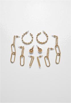 Various Chain Earring 5-Pack Ohrringe
