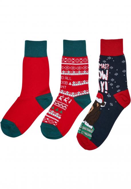 Christmas Bear Socks Kids 3-Pack Kinder-Strümpfe