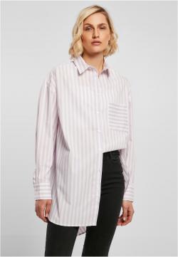 Ladies Oversized Stripe Shirt Frauen Hemd