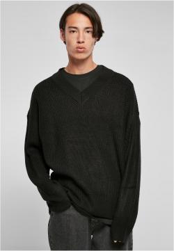 V-Neck Sweater Herren Strick-Pullover
