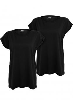 Ladies Extended Shoulder Tee 2-Pack T-Shirt Damen