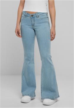 Ladies Organic Low Waist Flared Denim Damen Jeans