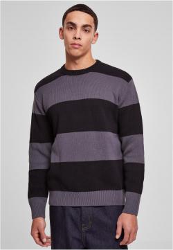 Heavy Oversized Striped Sweatshirt Männer Pullover