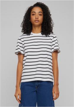 Ladies Striped Boxy Tee Damen T-Shirt