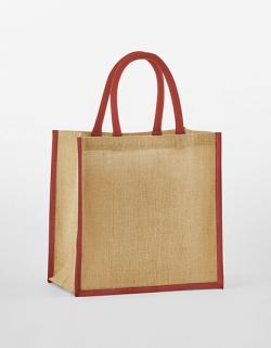 Natural Starched Jute Mini Gift Bag Einkaufstasche