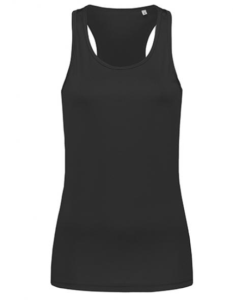 Damen Active Sport Tank Top T-Shirt + Active-Dry Polyester