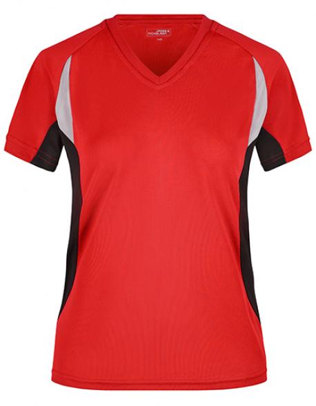 Damen Running Sport T-Shirt + Feuchtigkeitsregulierend